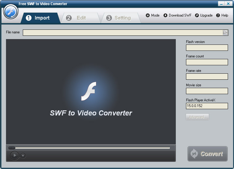 Windows 7 Free SWF to Video Converter 5.4.0 full