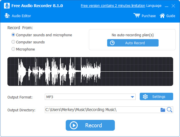 Free Audio Recorder 10.2.0.1017 full