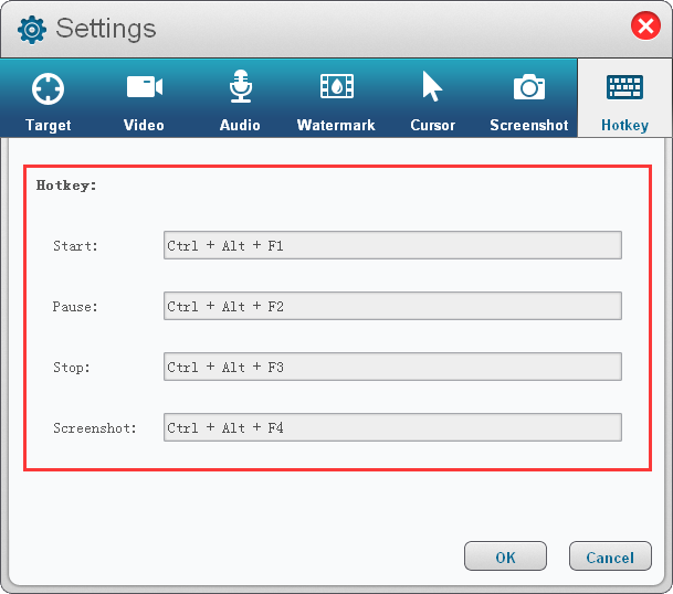 Hotkey setting