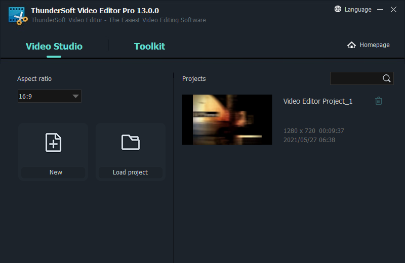 Windows 10 ThunderSoft Video Editor Pro full